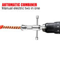 【StyleVoyager】Automatic Wire Stripper Wire Twisting Tool Quick Automatic Stripper Line Cable Peeling Twisting Connector Eletric Drill Bit. 