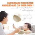 Baby Led Weaning Supplie, Silicone Baby Feeding Set with Suction Plate and Bowl, Toddler Self Feeding Essentials with Spoons Forks Bib Sippy Cup, Eating Utensils for 6+ Months. 