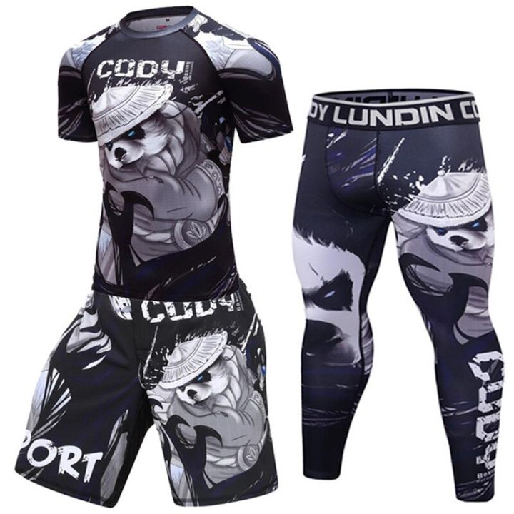 %E3%80%9013%20S%E3%80%91%20Boxing%20Set%20Compression%20Rashguard%20BJJ%20Kickboxing%20Tight%20T-shirts%20Muay%20Thai%20MMA%20Fitness%20Sportsuit%20-%20Image%206