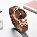 MINI FOCUS Stainless Steel Strap Watches for Women Waterproof Luxury Dress Quartz Wrist Watch Woman Lady Coffee Brown MF0189L. 