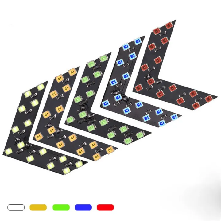 2pcs/set%2014%20SMD%20LED%20Arrow%20Panel%20Car%20Truck%20Rear%20View%20Mirror%20Indicator%20Turn%20Signal%20Light%20LED%20Rearview%20Strobe%20Warning%20Safety%20Lights-green%20-%20Image%205