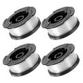 4 Pcs Line String Trimmer Multifunctional Autofeed Weed Grass Trimmer Replacement Spool for BLACK+DECKER AF-100-3ZP. 