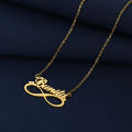 Personalized Infinity Name Necklaces For Women Love Jewelry Stainless Steel Couple Necklace Wedding Gifts Nameplate Accessories. 