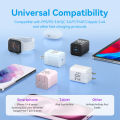 Vention 65W 45W 30W 20W  GaN 3 Port USB Mini Fast Charger for iPhone 15 14 13 Pro Max SAMSUNG S23 S22 Fast portable Charging. 