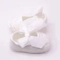 Lace Flower Bows Baby Shoes Cute Floral Cotton Anti Slip Newborn First Walkers Soft Sole Princess Baby Girl Shoes. 