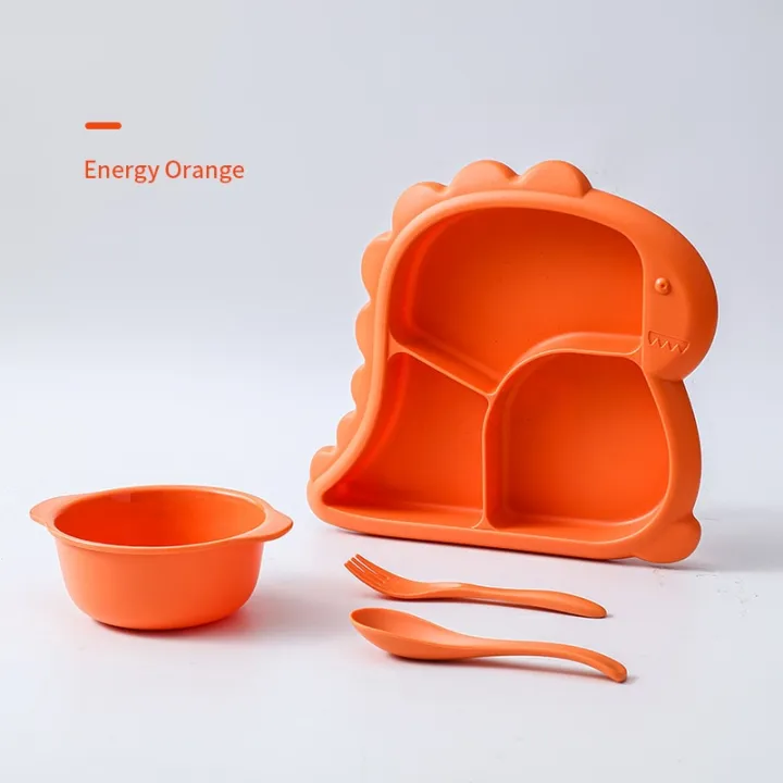 4%20PCS%20Baby%20Bowls%20Plates%20Spoons%20Forks%20Food%20Tableware%20Set%20BPA%20Free%20Non-Silp%20Kid%20Dishes%20Dinosaur%20Food%20Feeding%20Bowl%20For%20Child%20-%20Image%207