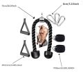 NEW Nylon Construction Cable Machine Attachment Set Detachable Heavy-Duty Lat Pulldown Gear Durable Lifting Wrist Straps Fitness Equipment. 