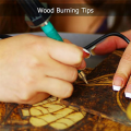 43 PCS Wood Burning Tip Set Including Letter Number Symbol Wood Burning Tip Gold for DIY Embossing and Carving Crafts. 