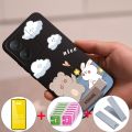 3 in 1 Case for VIVO Y36 y16 y17s y02s v25 pro V25E 4g y27s Y27 y22 y22s y35 5g back cover Softcase shockproof Cover new design aesthetic with holder and soft film YTMCBZJXX01. 