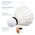 【EleganceWorld】3pcs Badminton Shuttlecocks Indoor Outdoor Sports Badminton Balls Quality Duck Feather Training Balls Windproof Shuttlecock. 