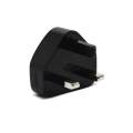 FLASH IDEAS USB Charger 3 Pin Travel Wall USB Power Adapter Plug 5V (BLACK / WHITE). 