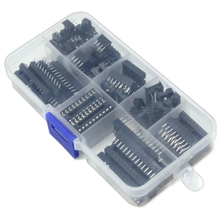 66Pcs/Lot%20DIP%20IC%20Sockets%20Adaptor%20Solder%20Type%20Socket%20Kit%206,8,14,16,18,20,24,28%20Pin%20for%20arduino%20PCB%20Diy%20Kit%20-%20Image%203