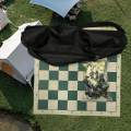 Portable Chess Set Foldable Chess Board with Travel Bag for Storage Chess Set Folding Chess Game. 