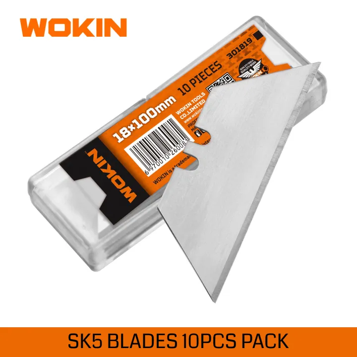 Utility craft knife blades SK5 10pcs pack Wokin 301819