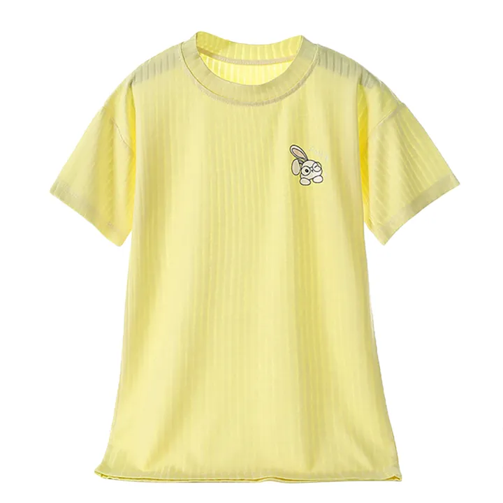 Yfashion%20Girls%20Cotton%20Nightdress%20Summer%20Short%20Sleeves%20Air-conditioning%20Casual%20Pullover%20Nightgown%20For%202-8%20Years%20Old%20Kids%20-%20Image%208