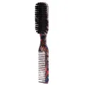 Double-sided Comb Printed Pattern Beard Styling Brush Professional Shave Beard Brush Barber Broken Hair Remove Comb For Men. 