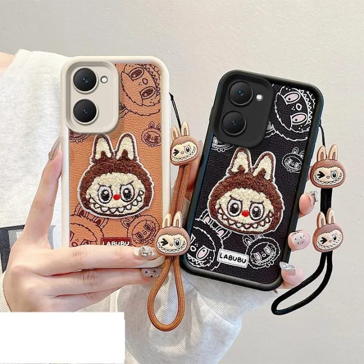 For%20Vivo%20Y03%20Y03T%20Y18%20Y18E%20Y36T%20T3%20Lite%20Y28S%204G%20V2332%20V2356%20Phone%20Case%203D%20Cute%20Cartoon%20Labubu%20Kapibara%20Anti-Drop%20Casing%20With%20Lanyard%20-%20Image%209