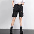 Shorts Women over the Knee Summer Thin Student Korean Style Loose Sports Versatile Slimming Leisure Cargo Fifth Pants Women. 