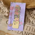 Metal Metal Bookmark Vintage Retro Bronzing Floral Bookmark Hollow Painting Hollow Bookmark for Students Readers Writers Book. 