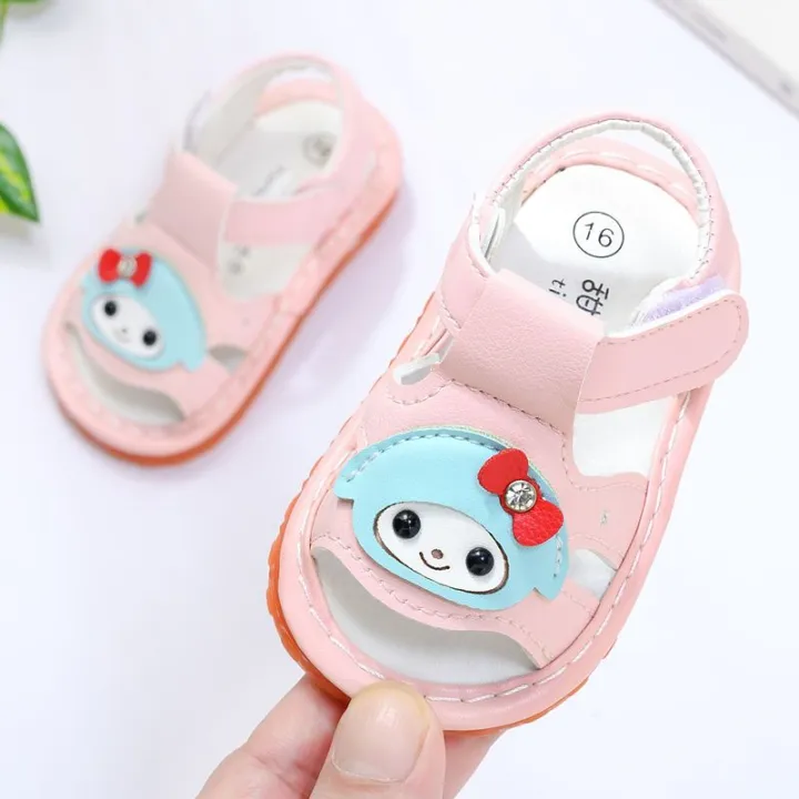Summer%20Open%20Toed%20Girls'%20Shouting%20Sandals1-2Baby%20Girl's%20Ringing%20Toddler%20Shoes8Soft-Soled%20Baby%20Shoes%20Months12%20-%20Image%202