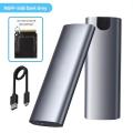 M2 SSD Enclosure NVMe SATA 20Gbps PCIe M.2 SSD Case Portable USB C 3.2Gen2 Tool Free External Adapter Hard Disk for PC Laptop. 