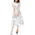 bellylady Women Summer Dress Sleeveless Round Neck A-line Skirt Elegant High Waist Casual Long Dress. 