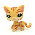 Rare Mini Pet Shop Toy Short Hair Original Lps Toy Stands Blue Eyes Kitten Old Figures Collection. 