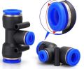 Pneumatic Tee Connector / Socket 4mm - 12mm. 
