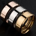 Sunny 1 Pc Ring Uni Stainless Steel Mirror Lightweight Finger Ring for Wedding. 