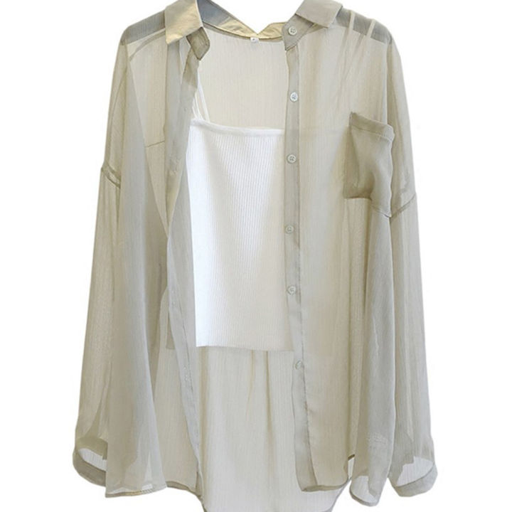 Yfashion%20Women%20Cotton%20Chiffon%20Shirt%20Summer%20Long%20Sleeves%20Lapel%20Cardigan%20Tops%20Solid%20Color%20Sunscreen%20Air-conditioning%20Blouse%20-%20Image%205