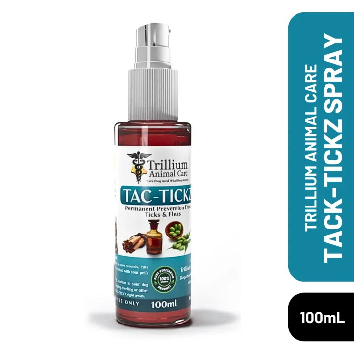 Trillium Animal Care TAC-TICKZ (Ticks & Fleas) Spray for Pets 100mL