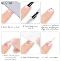 Myyeah 8 ml Transparent Nail Art Multi-Use Gel Decoration Solid Adhesive Gel Flower Carving Nail Extension UV Gel Manicure Tool. 