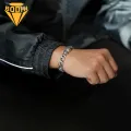 Retro Bracelet Stylish Men's Thick Chain Bracelet Retro Curved Design for Work Vacation Daily Wear Perfect Gift for Anniversary or Birthday Trendy Wrist Jewelry for Men Wrist Jewelry. 
