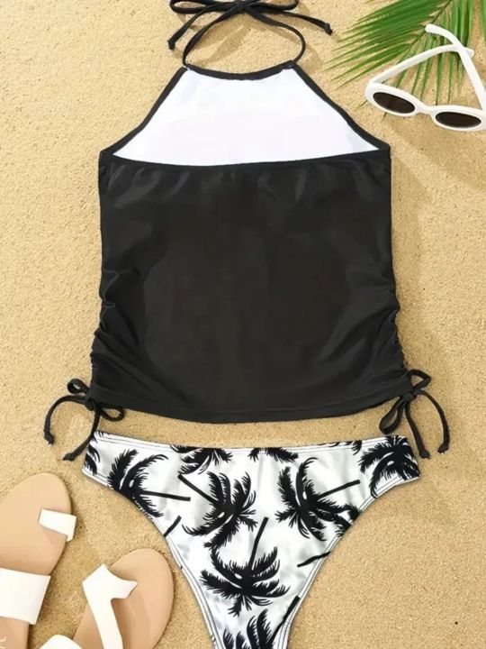 Backless%20beach%20swim%20belt%20halterneck%20swimsuit%20for%20women%20inis%20summer%20clothes%20Biqu2024%20swimming%20season%20solid%20color%20printed%20split%20swimsuit%20suit%20series%20-%20Image%204