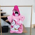 Towel for Children Sports Hooded Unicorn Bathrobe Kids Surf Pool Changing Robe Baby Girl Boy Swimming Towels. 