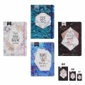 Fashion Notebook Hardcover A5 A6 A7 Autograph Diary Motivational Quotes Design Elastic Strap. 