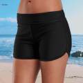 Women Swimsuit Shorts Stretch Solid Trunks Board Shorts Mid Waist Tankini Summer Swim Bottoms Beach. 