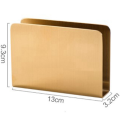 Nordic Gilded Napkin Holder Iron Art Gold Vertical Tissue Box Tissues Storage Holders Hotel Restaurant Desktop Decorate. 
