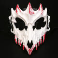 Pattern Horror Novelty Skeleton Feature Wolf Theme Skull Dragon Design Half-face Halloween Props for Costume Parties. 