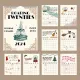 Roaring Twenties Calendar 2024 Monthly Planner with Spiral Coil English Wall Calendar for Event Planning Roaring Twenties Theme 12-month Planner. 