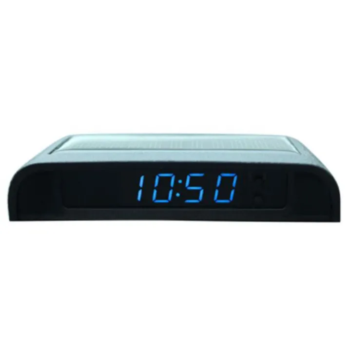 Solar LED Car Clock,Car Clocks with Night Display Thermometer Auto ...