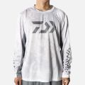 Daiwa Summer Thin Ice Silk Sportswear Hoodie round Neck Long Sleeve Men's Casual Sports Fishing Fishing Suits. 