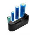 Universal Battery Charger Single Slot Charging For 3.7V 18650 16340 Li-ion Rechargeable Battery or with cable. 