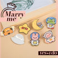 1/5 Pcs/Set Cartoon Brooch Set Gift Accessories Cute Pin for Women Girls. 