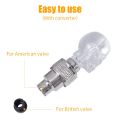 2Pcs Skull Motion Sensor Motorcycles LED Valve Caps / Car Bike Wheel Tire Dust-Proof Valve Cap Cycling Accessories. 
