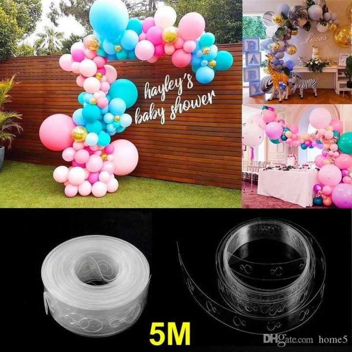 DIY 5m Clear Balloon Garland Tape for Party Decoration  Balloon Arch  16 Ft