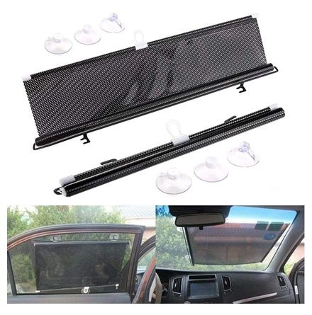 Car Roller Sunshade Retractable Car Window Shade for Side Window to Blocks Harmful Sun Glare and Heat Universal Fits Most Cars Trucks SUVs Vans or RVs 2 Pack Daraz.lk