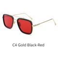 Tony Stark Sunglasses Men Vintage Retro Men's Glasses Iron Man 3 Sunglases Yellow Red Sun Glass 2019 Shades Men oculos W66218. 