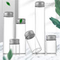 Portable Sample Jars Decorative Glass Vials Mini Glass Bottles Empty Storage Vials Aluminium Cap Containers. 