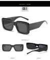 New big box sunglasses European and American fashion ladies sunglasses trend wide-leg sunglasses. 